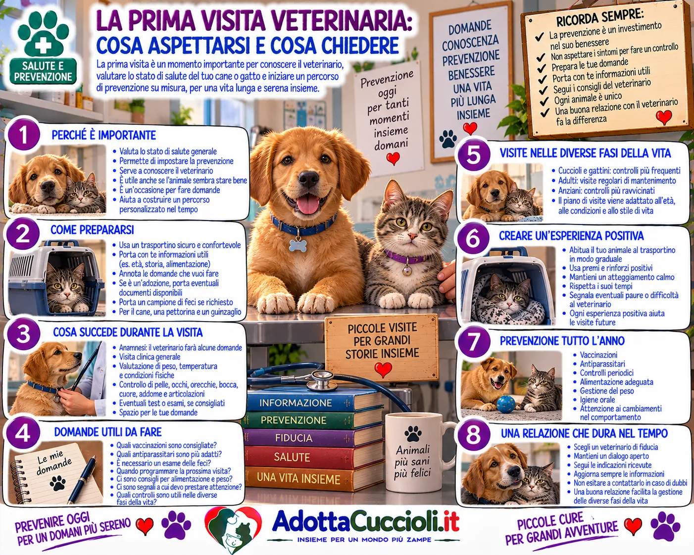 La prima visita veterinaria: cosa aspettarsi e cosa chiedere