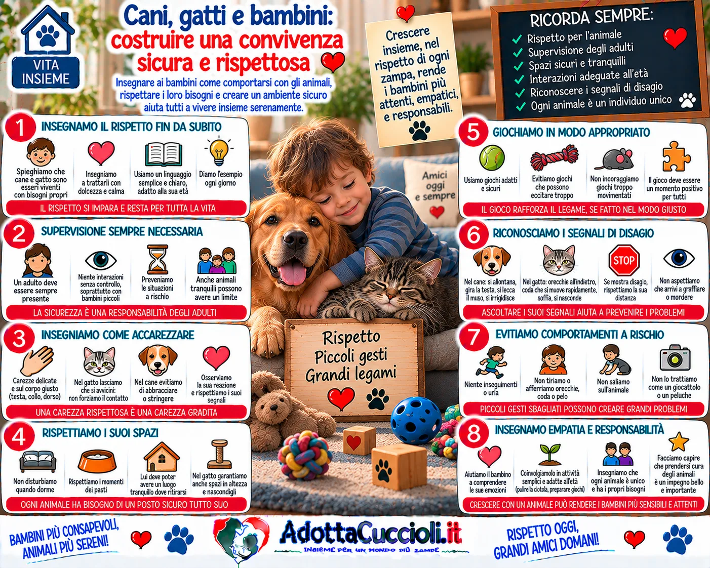 Cani, gatti e bambini: costruire una convivenza sicura e rispettosa
