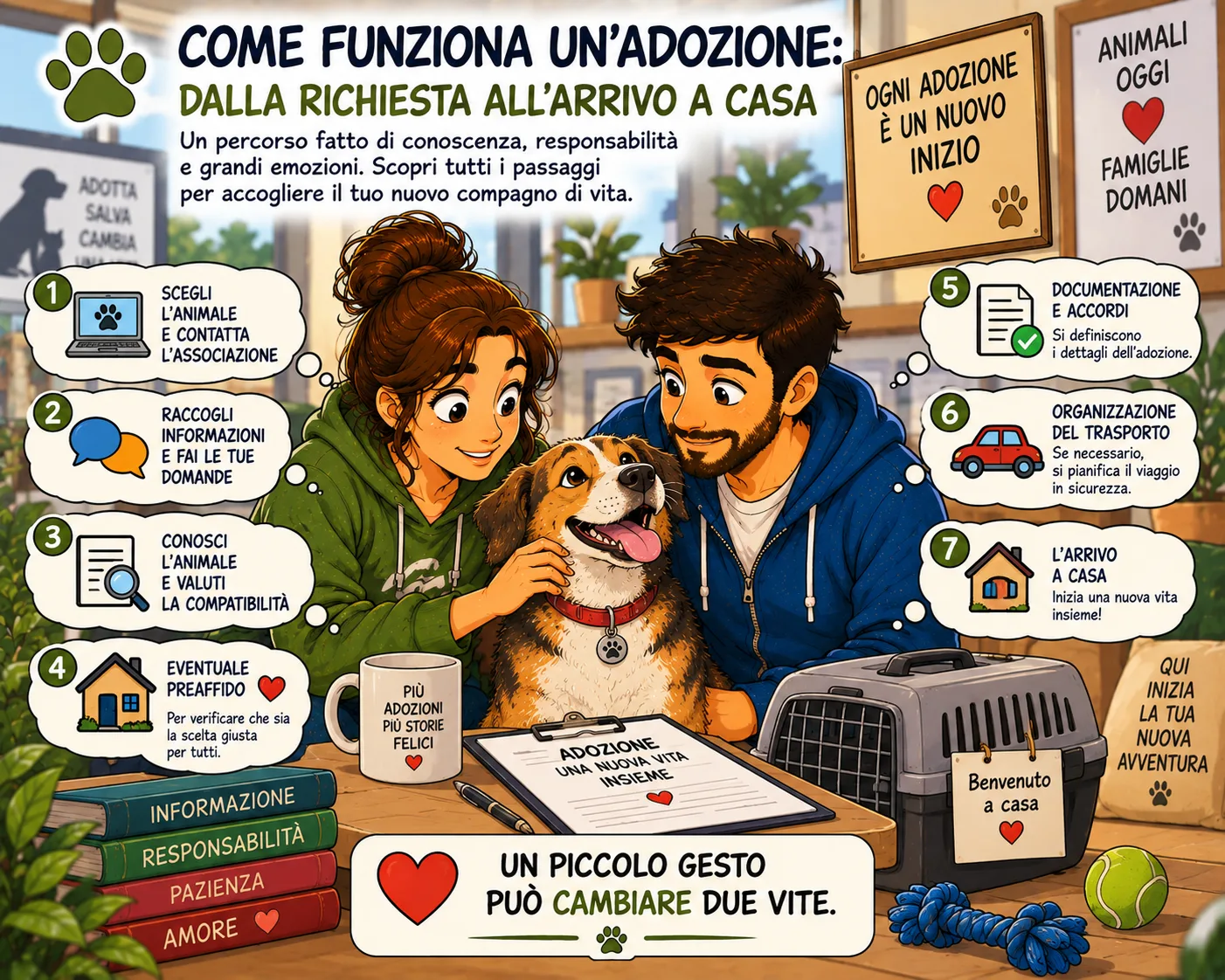 Come funziona un’adozione