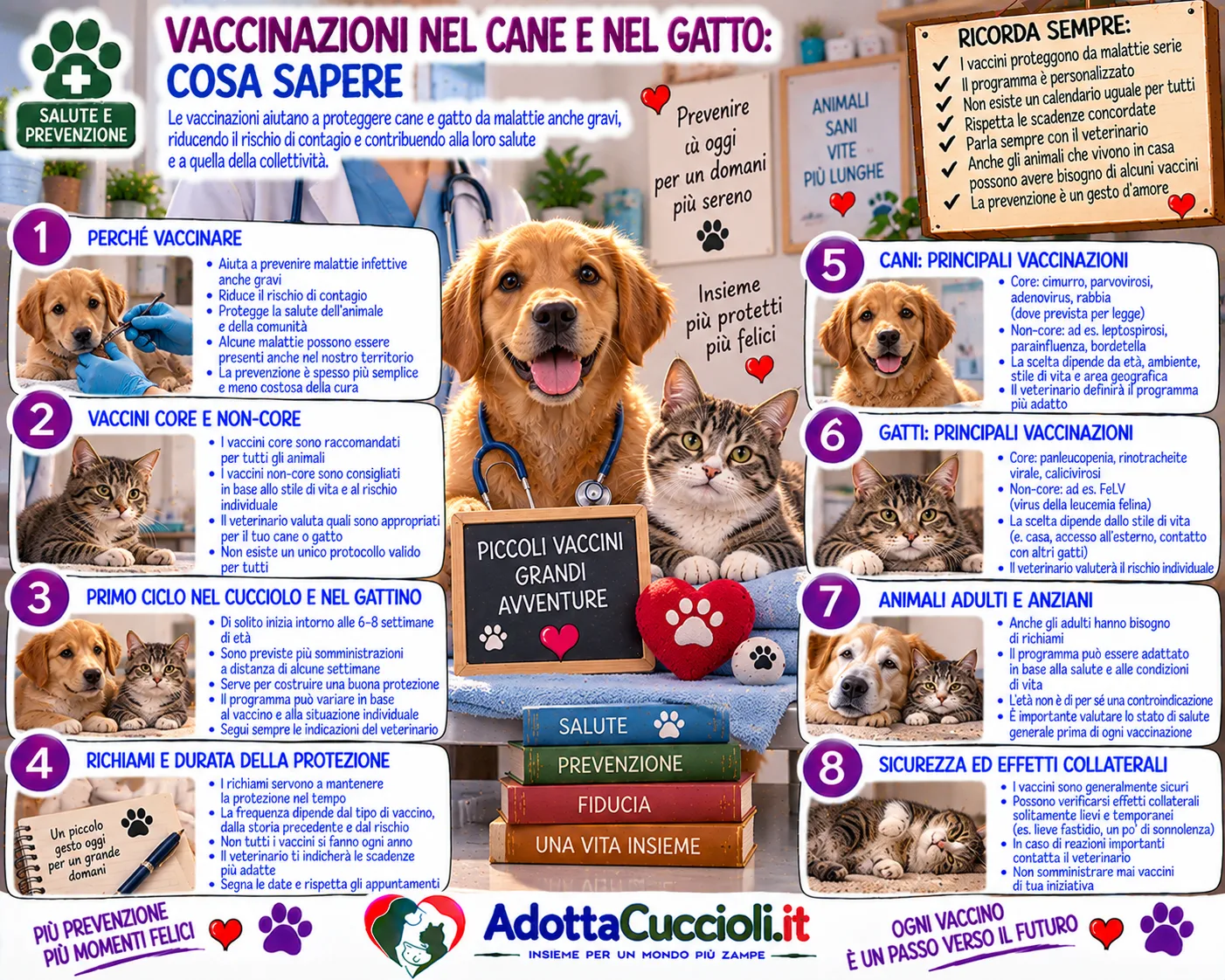 Vaccinazioni nel cane e nel gatto: cosa sapere