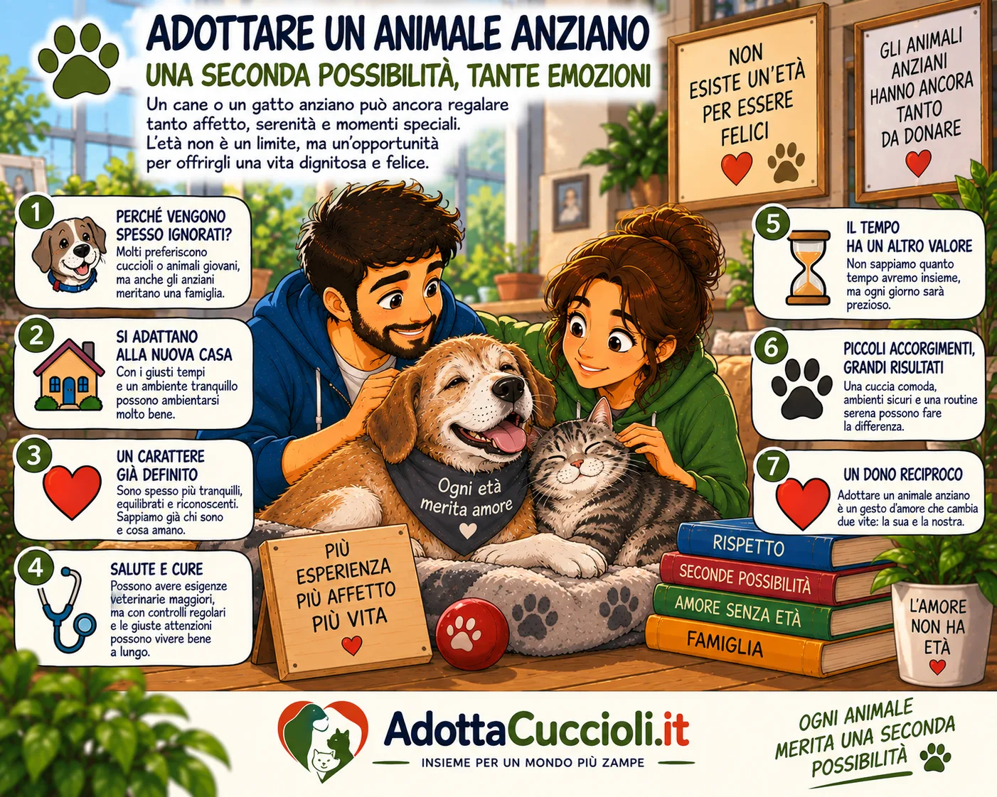 Adottare un animale anziano