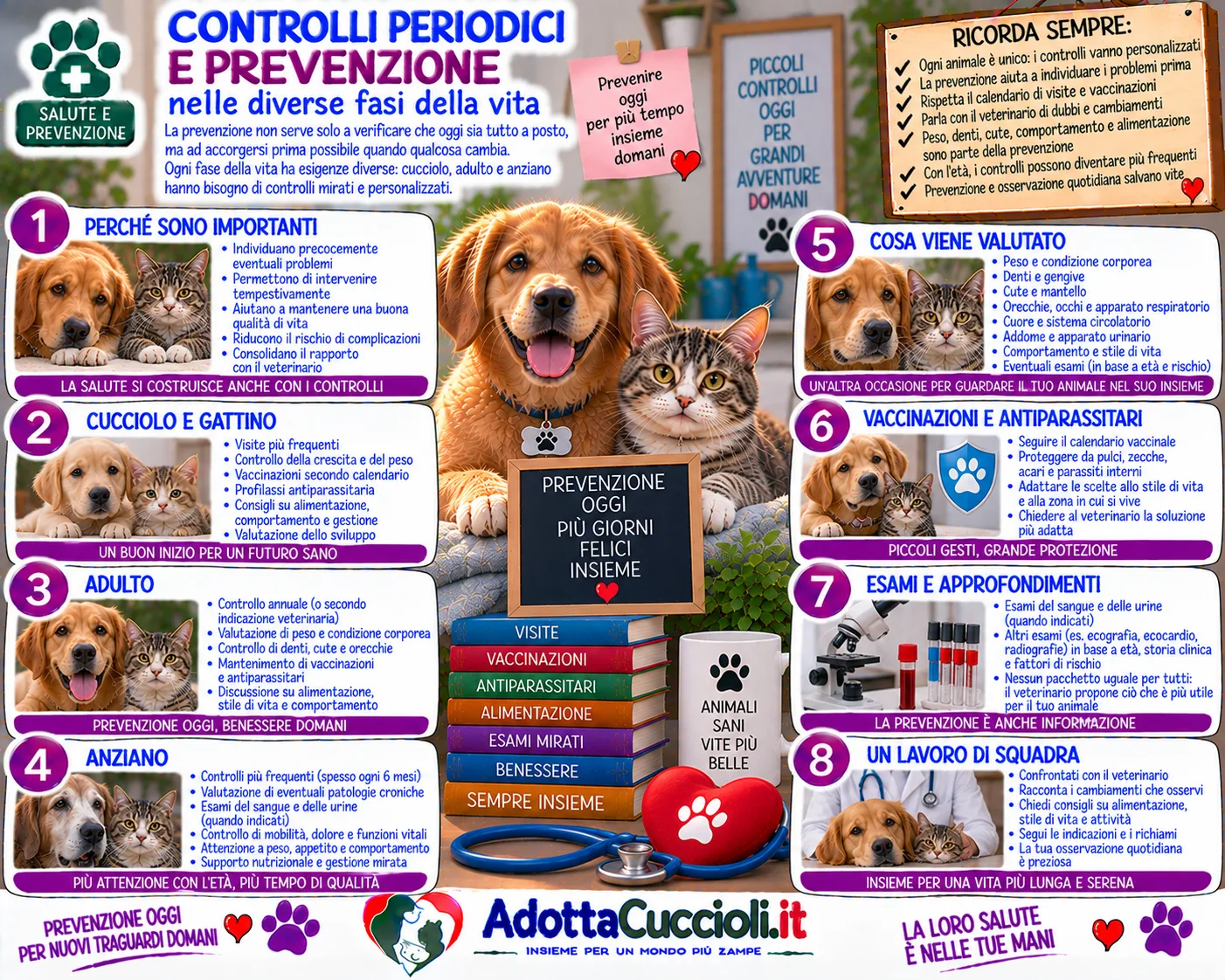 Controlli periodici e prevenzione nelle diverse fasi della vita