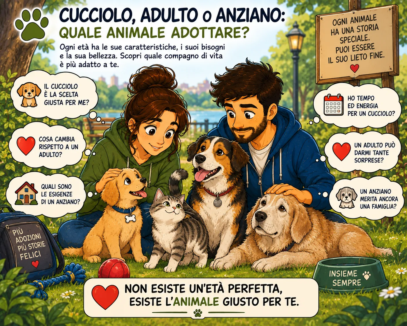 Cucciolo, adulto o anziano?