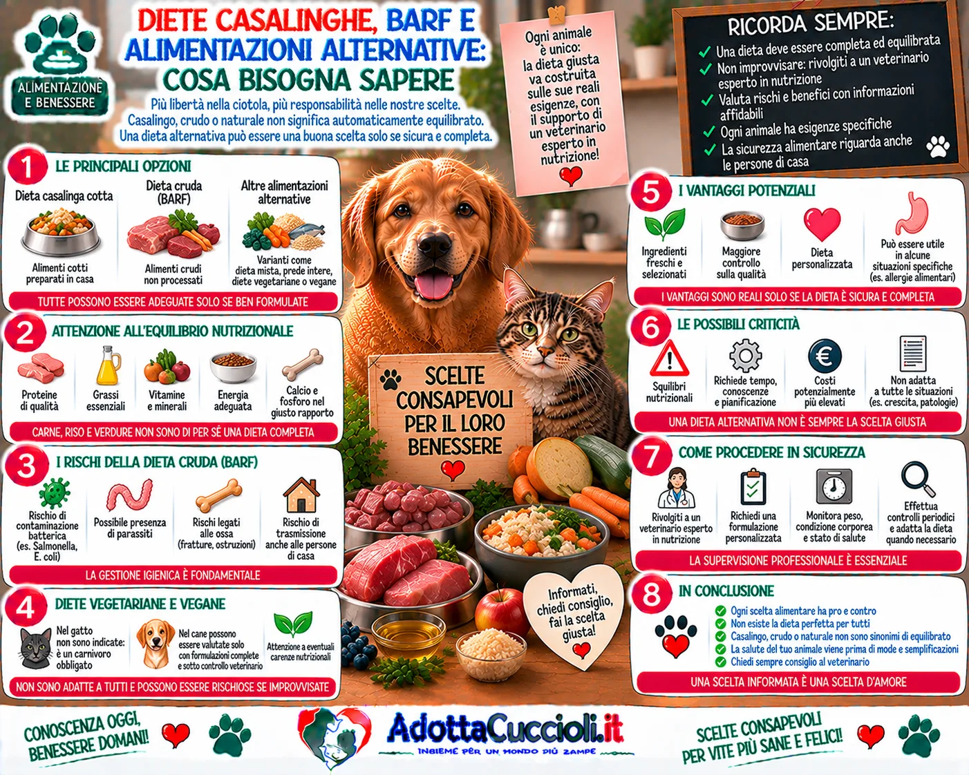 Diete casalinghe, BARF e alimentazioni alternative: cosa bisogna sapere