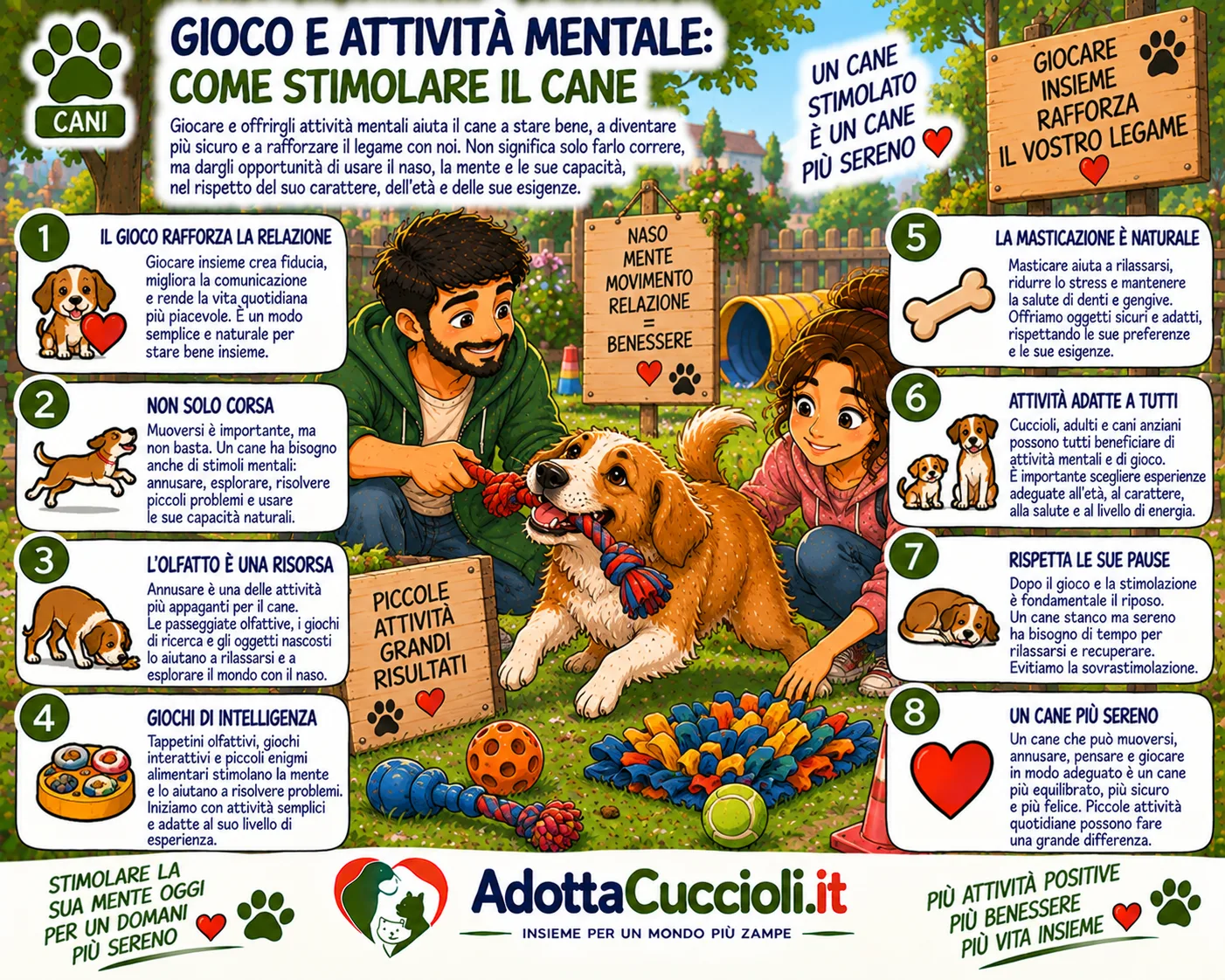 Gioco e attività mentale: come stimolare il cane