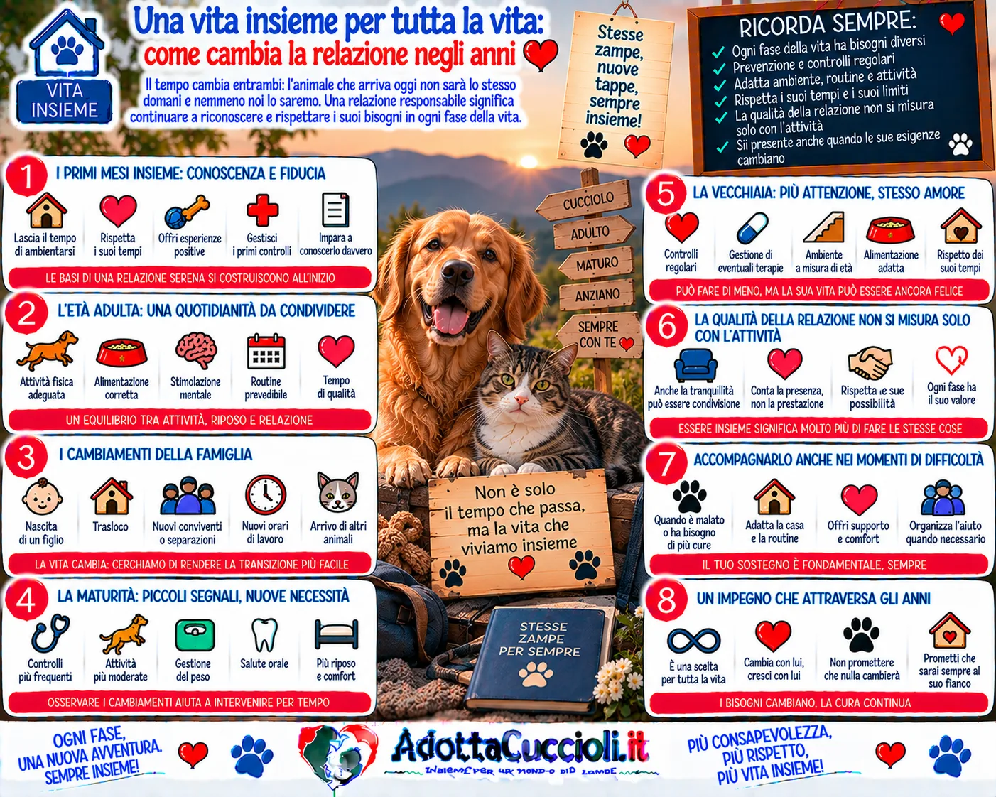 Una vita insieme per tutta la vita: come cambia la relazione negli anni