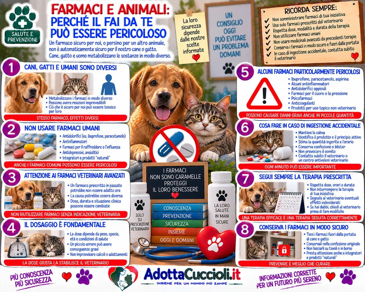 Farmaci e animali: perché il fai da te può essere pericoloso