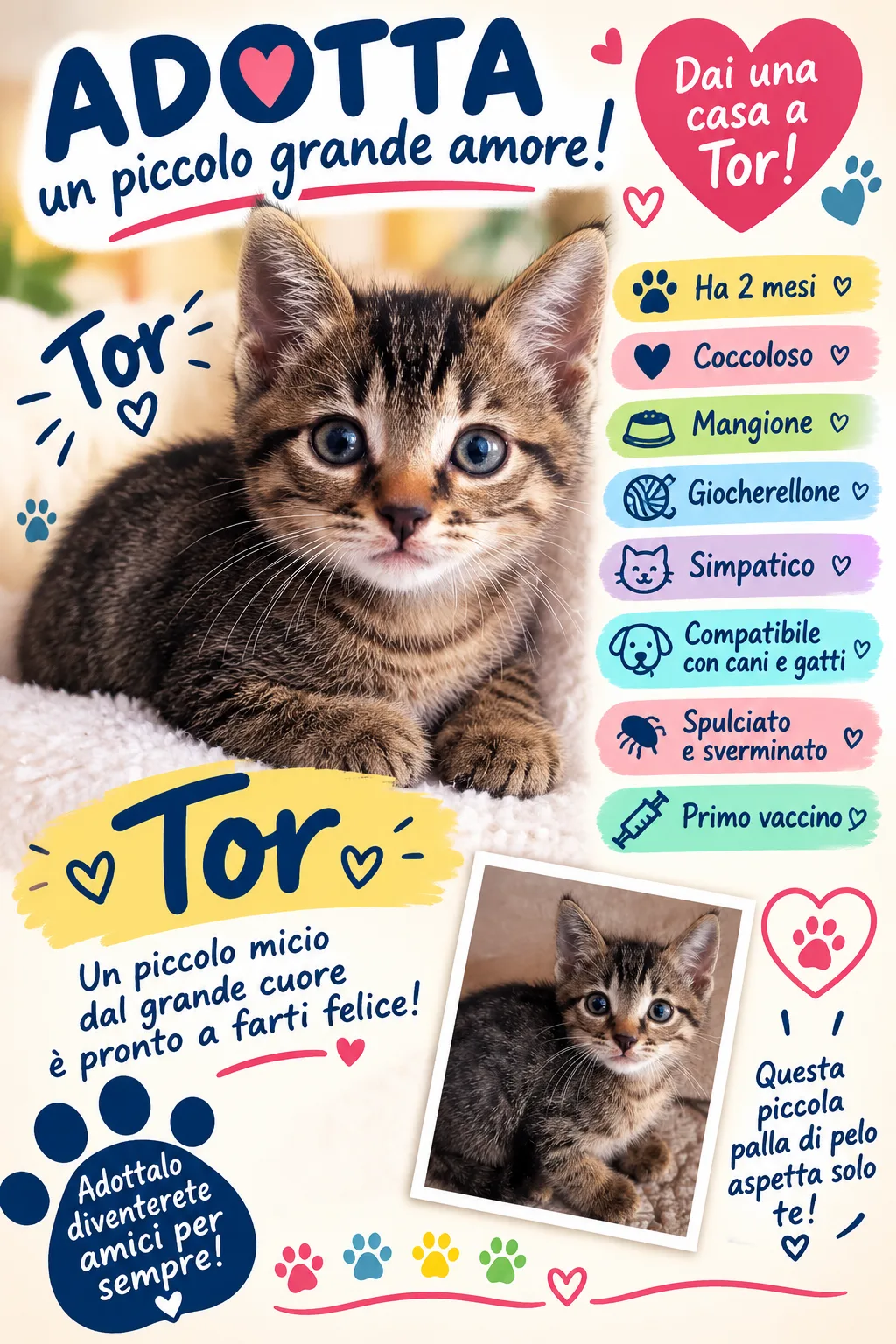 Thor, gatto Europeo in adozione a Latina